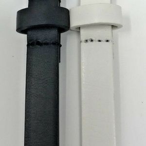 Target Accessories - Womens Black and White Skinny 1/2 in TWO Belt Set Target Accessories - Womens Black and White Skinny 1/2 in TWO Belt Set